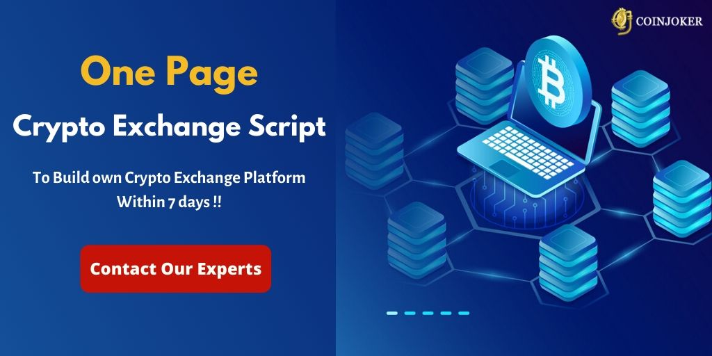 coinjokerscript's tweet image. One Page #Crypto_Exchange_Script !!

Build your secure, scalable and fast transaction crypto exchange website within 7 days !!

Visit our website-&amp;gt;&amp;gt; bit.ly/3edGZoD

#bitcoin #cryptocurrency #blockchain #startups #entrepreneurs #business