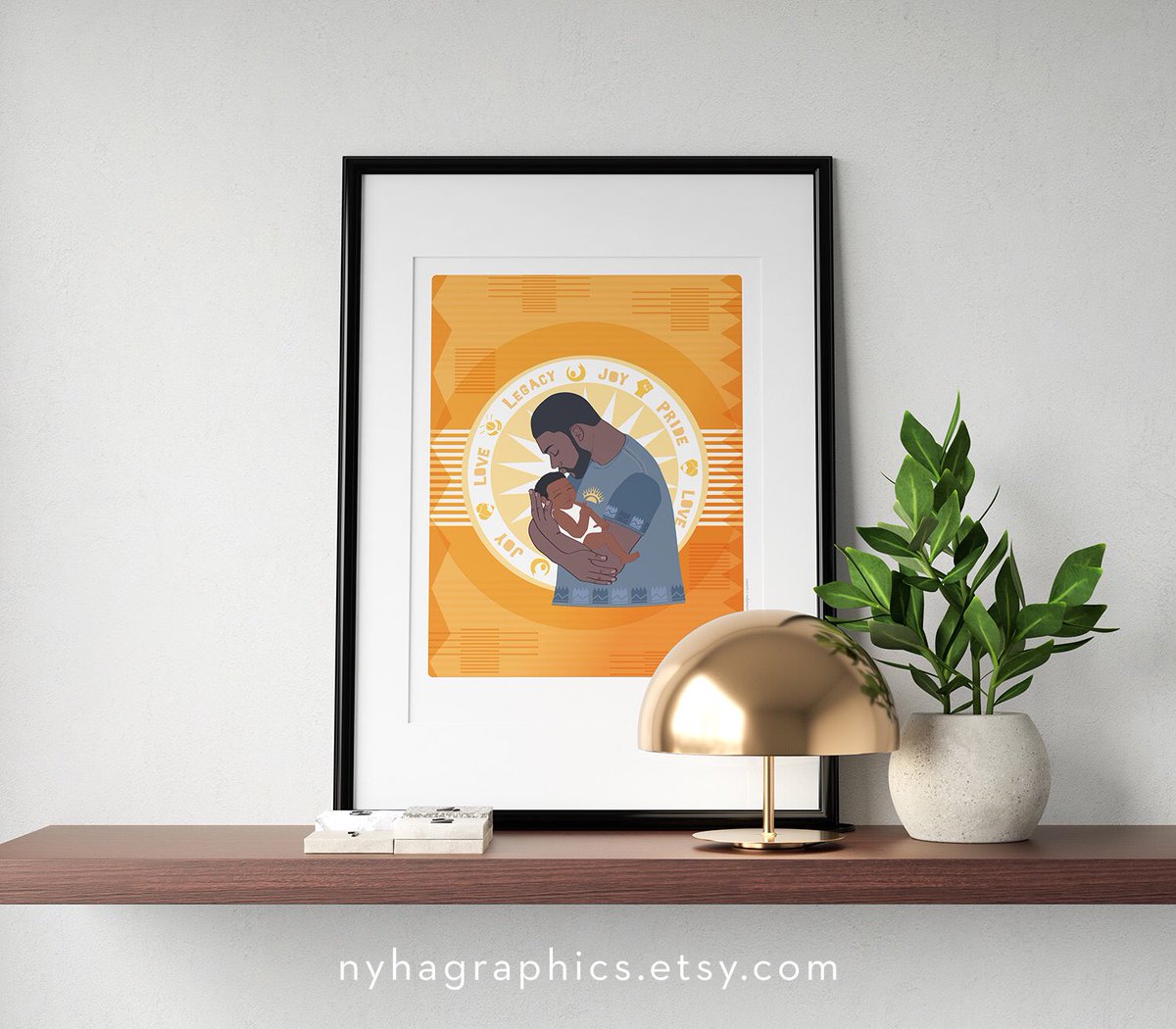 Still time for a gorgeous Father’s Day gift, with the latest addition to my @etsy shop. #etysuk #earlybiz  #blackman #africanart #representationmatters #blackdads #giftideas #artforsale #buyblack #fathersday etsy.me/2Yc8iKD