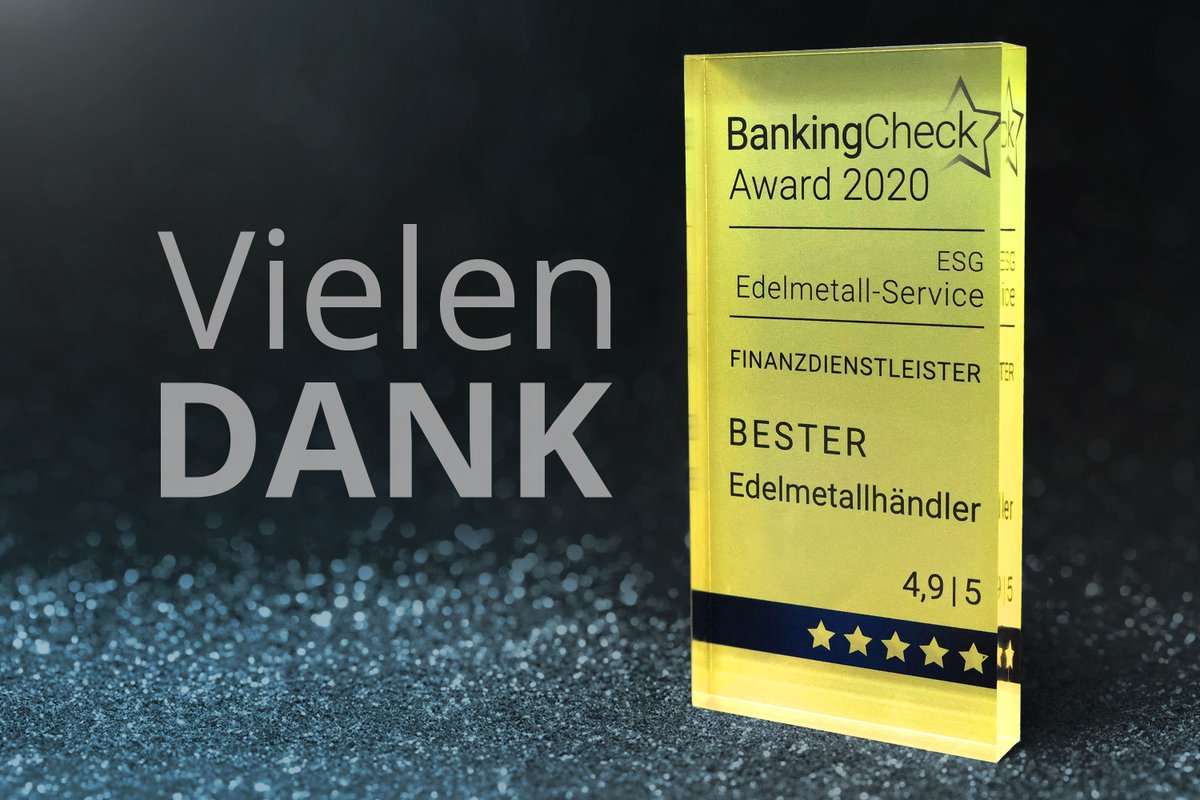 ESG_Edelmetall's tweet photo. #BankingCheckAward #eKomiAward #BIS20 – Wir freuen uns ganz besonders über diese Auszeichnung, da sie auf Kundenmeinungen basiert! Die mittlerweile über 75.000 positiven Bewertungen bestärken uns darin, dass sich die stetigen Bemühungen, einen optimalen Service zu bieten, lohnen. https://t.co/5STxIOW3Rt