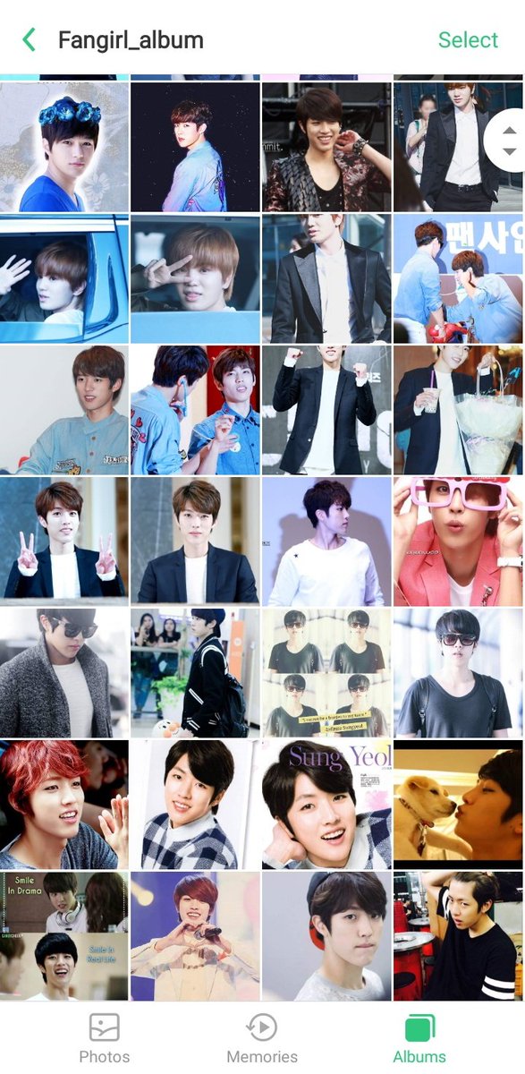 15. Another proof that Sungyeol scammed me, I saved a lot of pictures of him in my gallery 