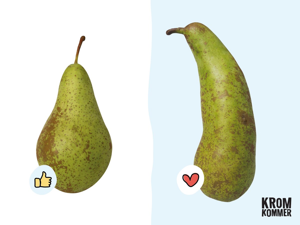 Stel: deze toffe peren liggen samen in het schap voor dezelfde prijs. Welke zou jij dan kiezen? Reageer 👍 voor links en ❤️ voor rechts. Enneh, wel eerlijk zijn hè!