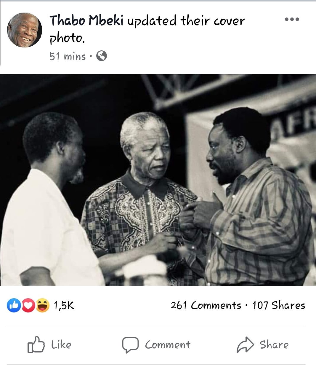 Happy birthday cde Thabo Mbeki! Long may you live! My President! 
