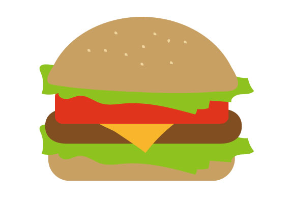 ソザイック 商用フリーのイラスト素材サイト ハンバーガーのイラスト T Co 26yuwivlhr フリー素材 イラスト 食べ物 ハンバーガー