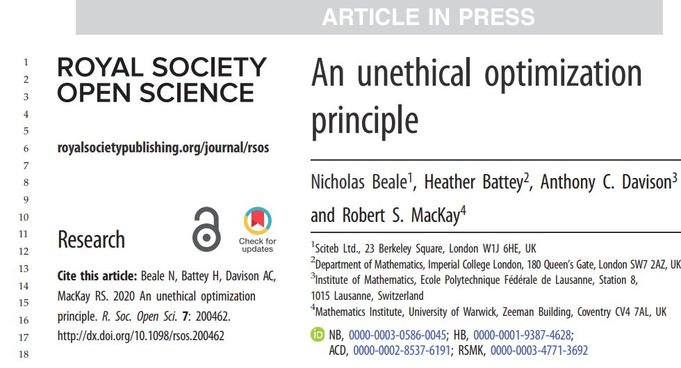 Starcourse's tweet image. Proofs arrived for #unethicalOptimizationPrinciple article.
Should be out 1 July.
