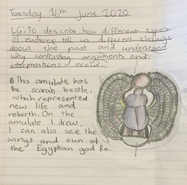 RFitzroyAcademy's tweet photo. #year5 have been learning about their topic 'Pharaohs' @Cornerstonesedu. We have been amazed to discover how art and artefacts can help us to learn more about the ancient Egyptian civilisation. We even designed our own nemes! 🧑🎨
#niagaraclass #pharaohs #year5lockdown https://t.co/LHs1zievaP
