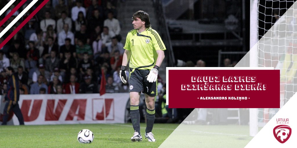 1️⃣
Aleksandrs "Siena" Koliņko

⚽94 spēles Latvijas izlasē 
⚽22 ''sausās'' spēles
⚽Pieckārtējs Latvijas čempions
⚽Divreiz atzīts par gada labāko Latvijas futbolistu

Sveicam dzimšanas dienā 🇱🇻Latvijas izlases vārtsargu!

#11vilki