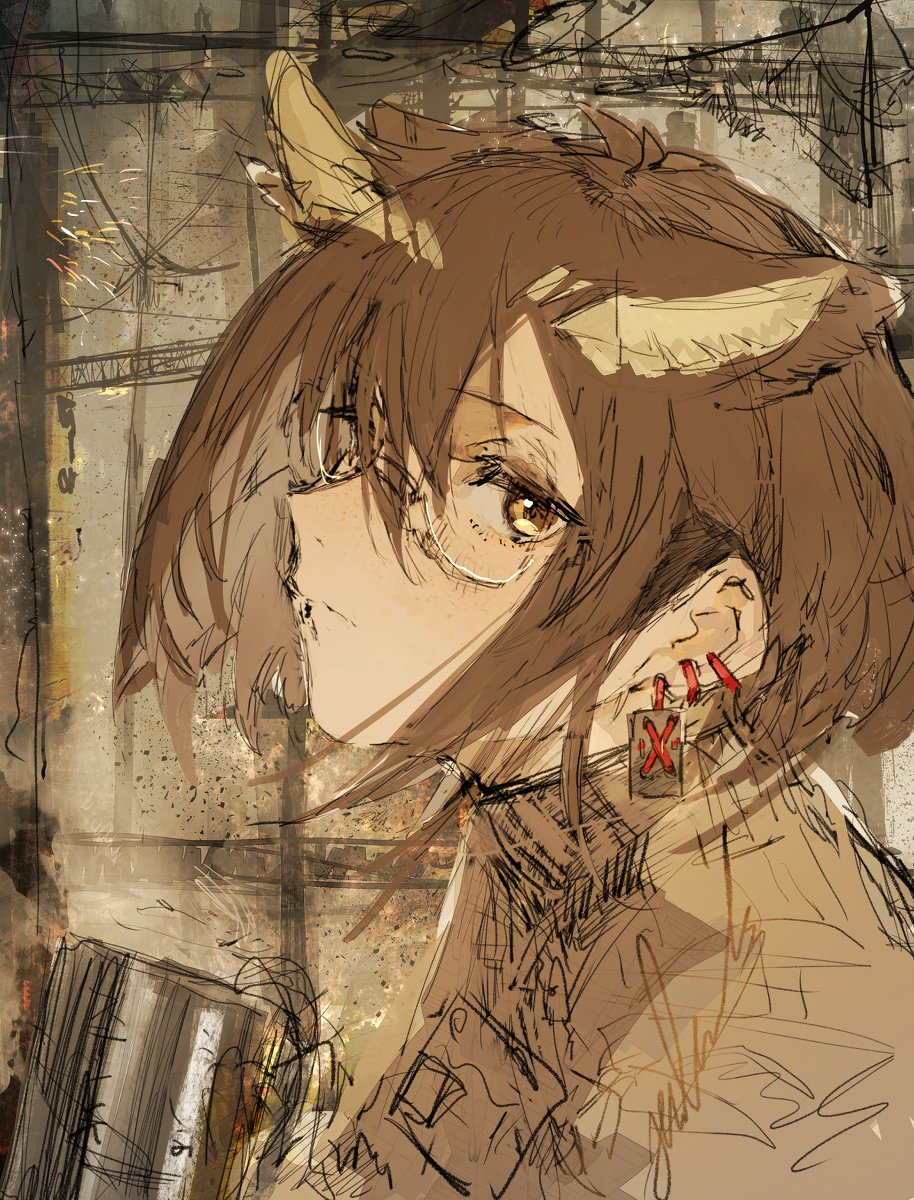 アークナイツ「無題 #アークナイツ https://t.co/MXBEoQ30n8 」|木野花ヒランコ(株式会社レッドハウス)のイラスト