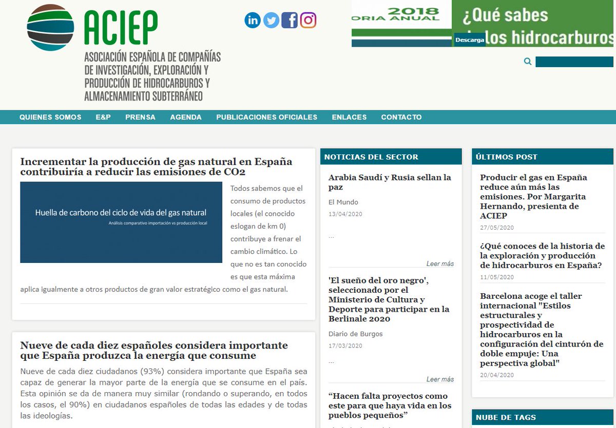 Si quieres conocer las últimas actividades y acciones desarrolladas por <a href="/aciep_es/">ACIEP</a>, recuerda que puedes consultar toda la información en nuestra web. 
 
🔗 aciep.com