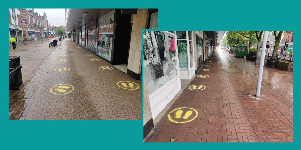 (1/3) 🛍 Sutton Coldfield town centre is open and ready to welcome shoppers back safely! 

Your local shops and services have been working hard to comply with ever-changing safety guidance and adapting their businesses so you can shop safely. 

Photo credit: <a href="/BhamCityCouncil/">Bham City Council</a>
