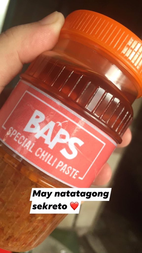 tsebureche's tweet photo. May nakaramdam na ng sekreto ng Baps! Hahaha salamat Christian Jay Bolico sa good feedback!Mahilig sa maanghang? Bakit di mo subukan ang Baps SpecialHome made chili paste!Timpladong Bikolano po ito!Perfect sa goto ngayong tag-ulan!Perfect i pares kahit saan!
P100 lang isa! Pm me! https://t.co/KfyEvRfl6n
