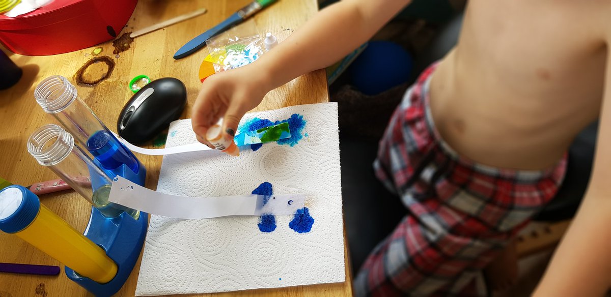 echoholistics's tweet image. Looking at mixing chemicals, using oil, water and food colouring, it got messy.....💦 @wps_pink