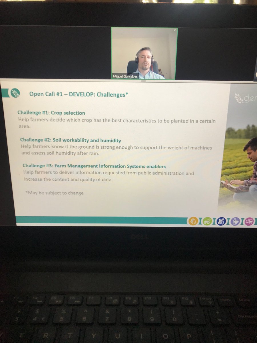 H2020DEMETER's tweet photo. Next, we move to Miguel Goncalves from @f6s to learn more about the #H2020DEMETER Open Calls which will launch later this year in September. €300k will be available in total, to help overcome six challenges👇
#EUagritech #opencalls #cascadefunding https://t.co/rxBGedUK5y
