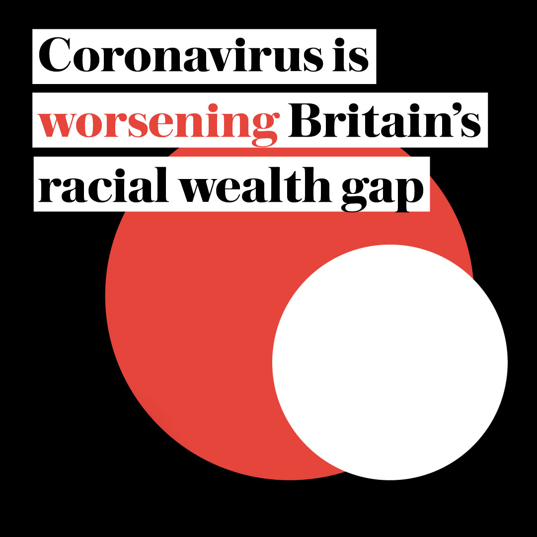 How coronavirus is worsening Britain’s racial wealth gap*a thread*Since coronavirus hit Britain, BAME people have been more likely than most to lose their income, fall behind on bills or have to apply for Universal Credit.  https://www.telegraph.co.uk/money/consumer-affairs/charts-coronavirus-worsening-britains-racial-wealth-gap/