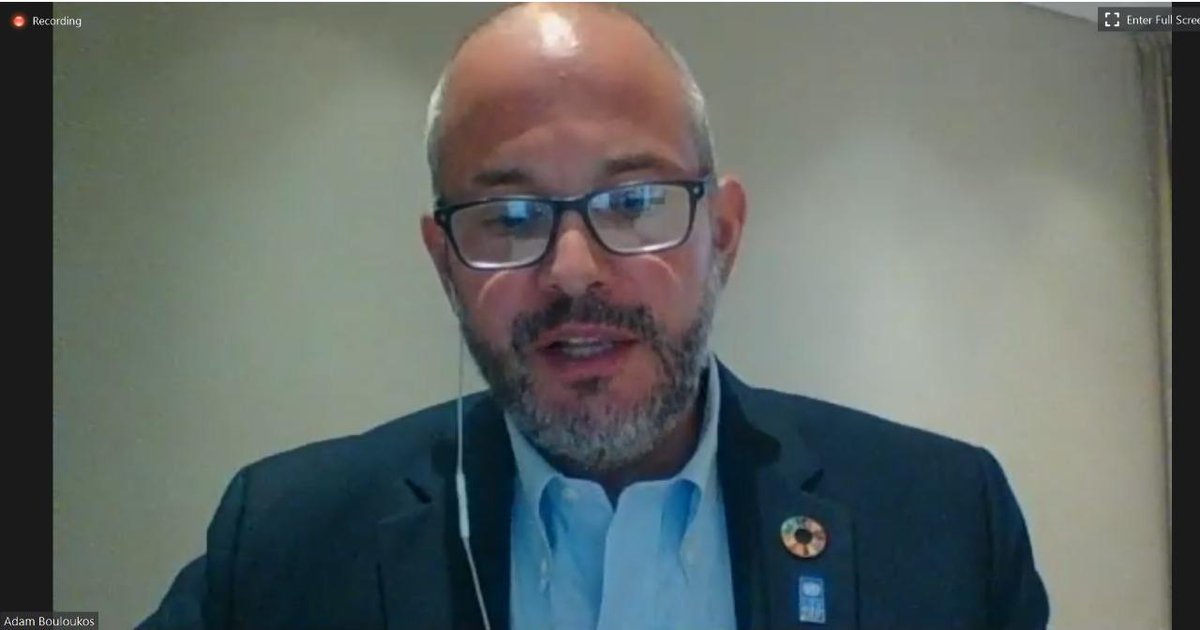 UN_SaudiArabia's tweet photo. “While the world is going through the most devastating crisis in over a century, the state of #multilateralism to address it is fraying, including in the fight against this pandemic & more broadly in the global sustainable development agenda”
Dr Adam Bouloukos, UNDP @ #T20Virtual https://t.co/1SXNZ5JWc1