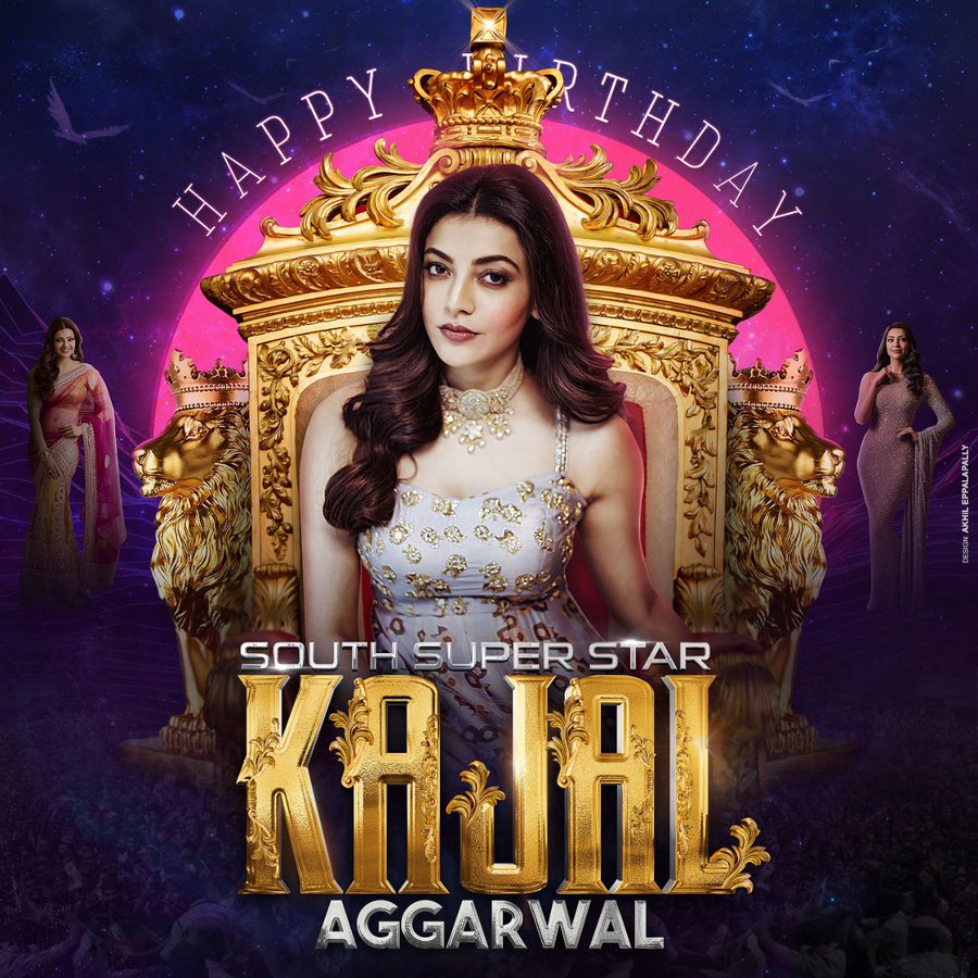 Kajal Aggarwal - (born 19 June 1985) is an Indian film actress and model. She has established a career in the Tamil and Telugu film industries and has been nominated for four Filmfare Awards South. IMAGES, GIF, ANIMATED GIF, WALLPAPER, STICKER FOR WHATSAPP & FACEBOOK