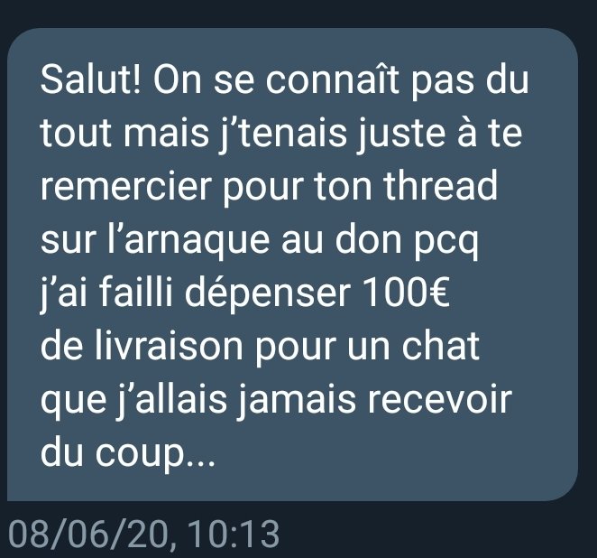  La preuve qu'elle demande de l'argent pour des animaux qu'elle ne possède même pas