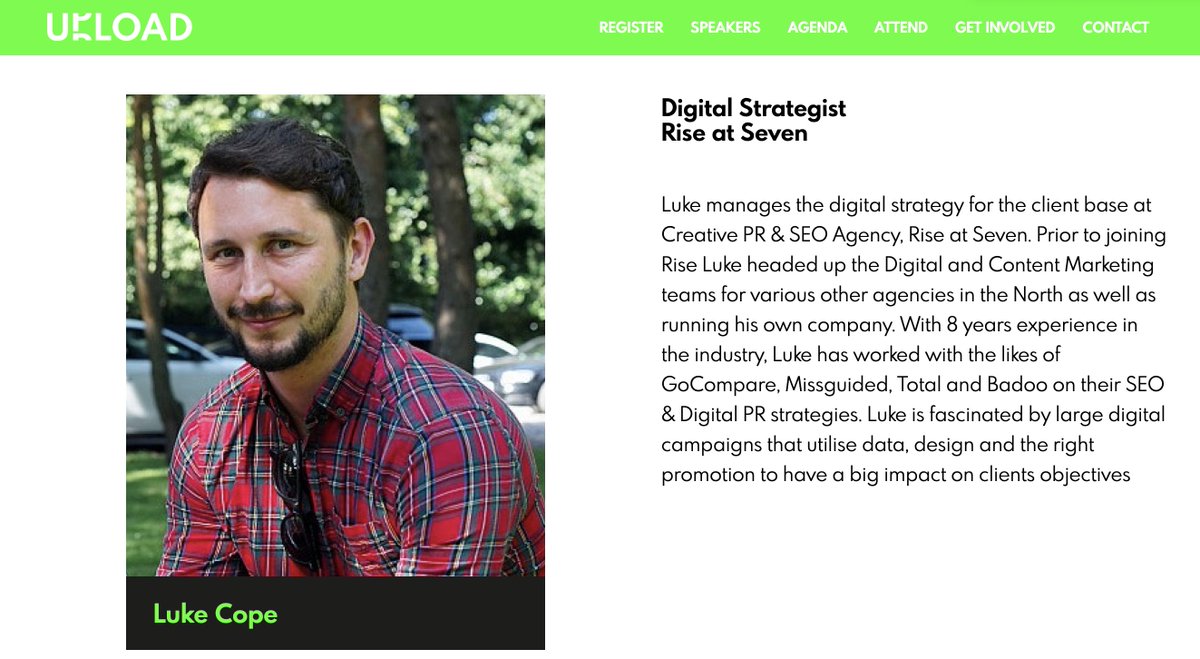 CarrieRosePR's tweet photo. Just got my ticket for #uploadconf next Thursday!
Free tickets still available and cant wait to see our Digital Strategist @Copozade talking about how he uses internal search data to inform PR campaigns and content strategy
1.40pm tickets here: https://t.co/Pu0q9sIyfg https://t.co/CQQRjXtbEp