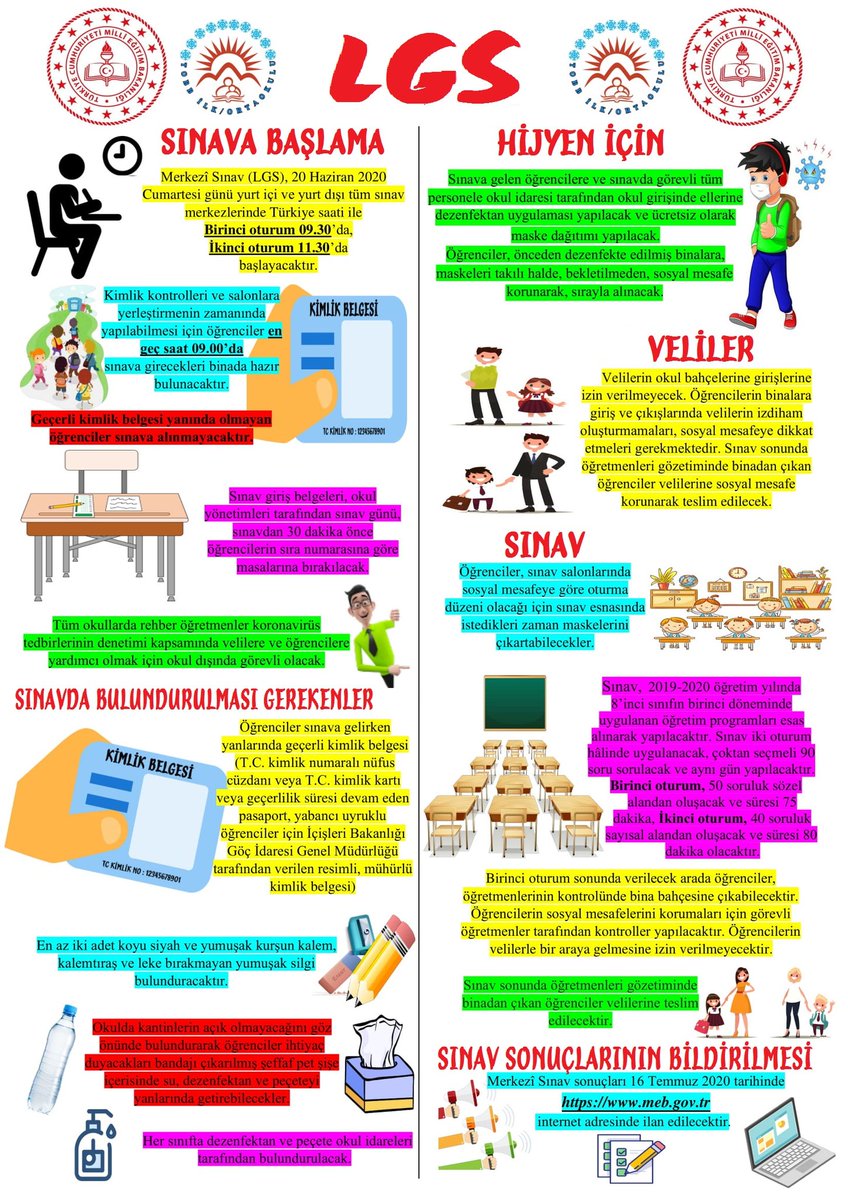 tobb_ilk's tweet photo. 📌Merkezi Sınavda (LGS) Dikkat Edilmesi Gerekenler #lgs #lgs2020 #sınav https://t.co/N7rTgj12ZL