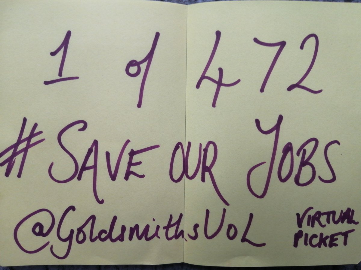 Dr Amy Evans Bauer (@amyevansbauer) on Twitter photo 472 Fixed Term Contract/ Associate Lecturers & GraduatrTutors are to be sacked <a href="/GoldsmithsUoL/">Goldsmiths, University of London</a> <a href="/FCorner/">Frances Corner</a>. We are our students' course designers, PhD supervisors, workshop leaders, welfare tutors & more. Please retweet our virtual picket! #saveourjobs 472 Fixed Term Contract/ Associate Lecturers & GraduatrTutors are to be sacked <a href="/GoldsmithsUoL/">Goldsmiths, University of London</a> <a href="/FCorner/">Frances Corner</a>. We are our students' course designers, PhD supervisors, workshop leaders, welfare tutors & more. Please retweet our virtual picket! #saveourjobs