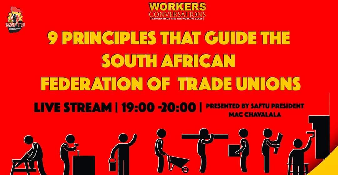 SAFTU_media's tweet photo. #SAFTUWorkersConversations with #SAFTU President
#MacChavalala https://t.co/nhBRZOmufJ