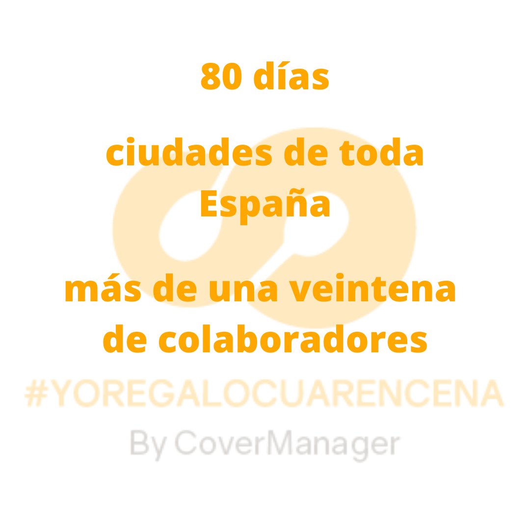 ¡Gracias! A todos los que habéis formado parte de #yoregalocuarencena