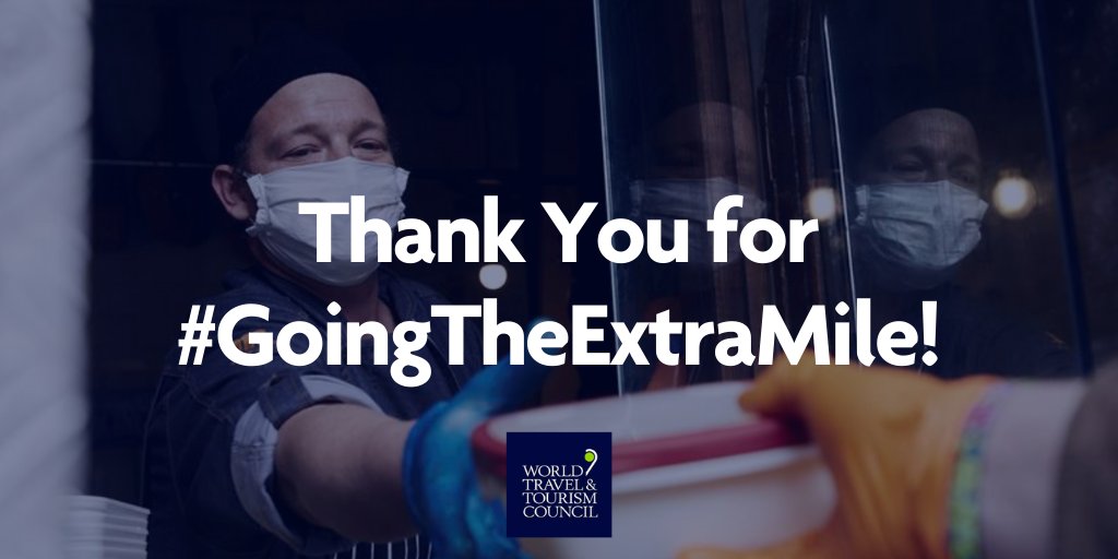 WTTC's tweet photo. On this #ThankYouThursday we'd like to praise the millions of people around the world in the Travel &amp; Tourism sector for #GoingTheExtraMile to lend crucial help to combat the global coronavirus pandemic 👏 https://t.co/ef7n0ousyU