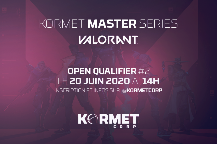 KormetCorp's tweet photo. Il vous reste un peu plus de 24h pour vous inscrire au 2eme #OpenQualifier des KORMET MASTER SERIES sur #VALORANT !

Remporte cet Open et qualifie toi pour la finale afin de tenter de remporter les 500€ de cashprize !

Inscription et infos ici : https://t.co/OUVVJeTpPH https://t.co/ELN5C0Zr4n