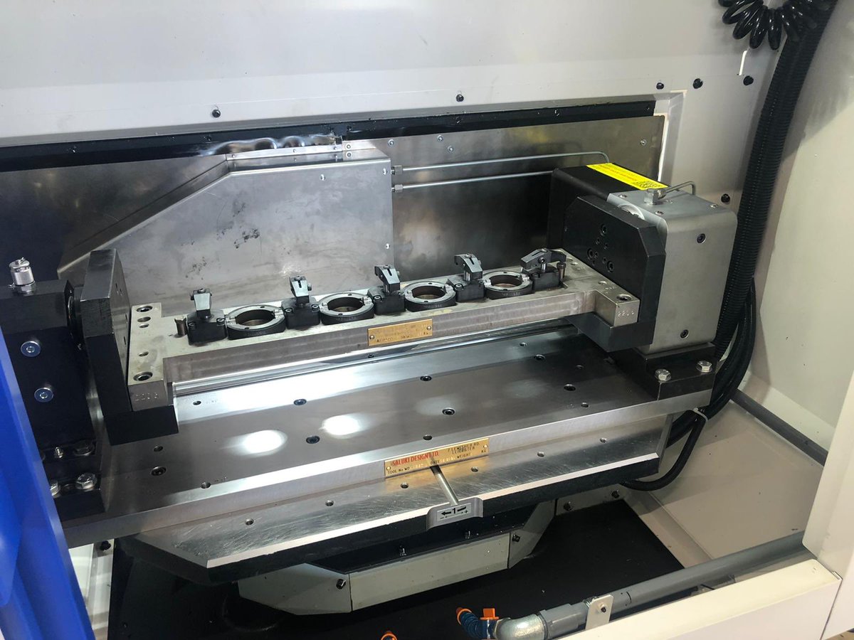 wmtcnc's tweet photo. Hydraulic bridge-fixture being tested today with Lehmann rotary trunnion set-up on twin-pallet Brother R650X1 machine before delivery to Norfran Limited
Load in cycle and hit all faces for maximum productivity
#speedio #nothingfaster #loadincycle https://t.co/Ew0gcDhz39