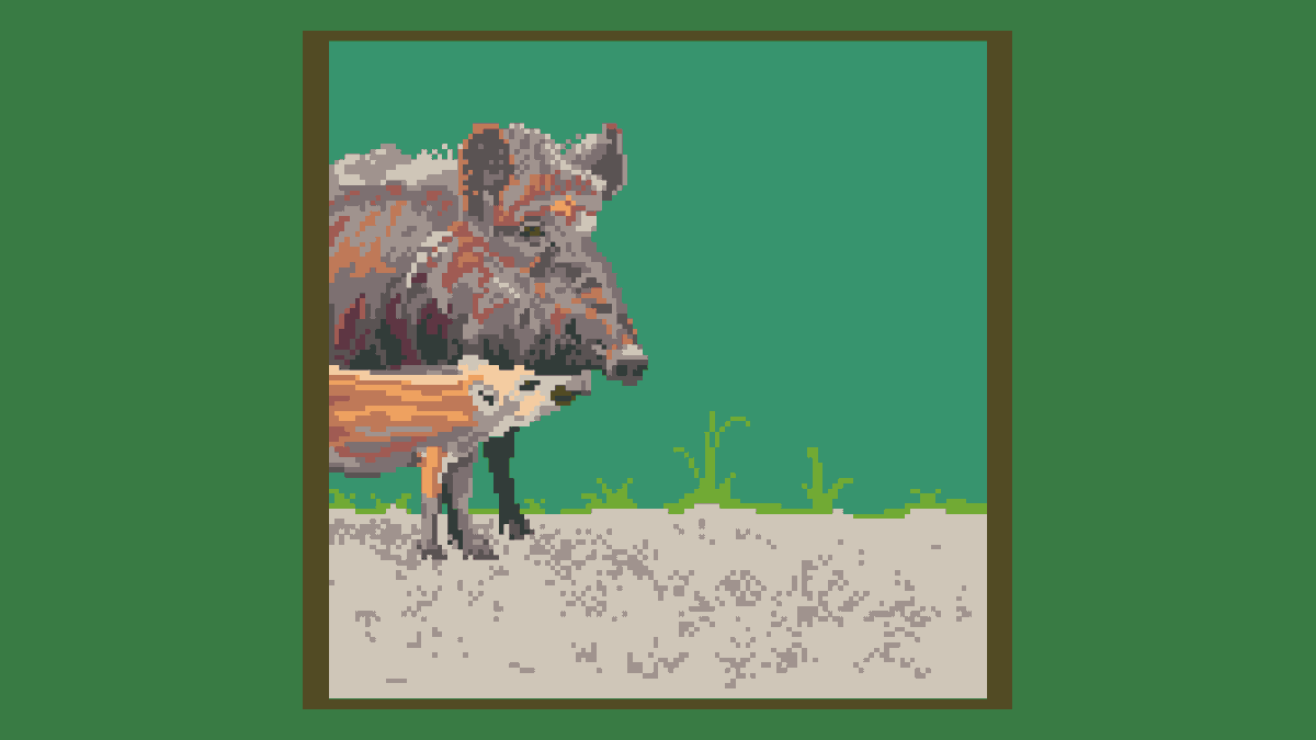 tenthosdesigns's tweet photo. A mama boar and her baby
#boar for @Pixel_Dailies
#pixel_dailies #pixelart https://t.co/WDWNGofTb7