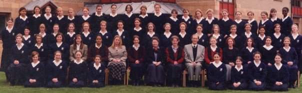 CollLothian's tweet image. A proper #ThrowbackThursday  here of Lothian circa 1996/7. Can anyone spot current Lothian Tutor Ms Greenwell? (Hint: back row!) Next year marks 30 years of girls at Glenalmond - wow! #OldGlenalmond #Collathome