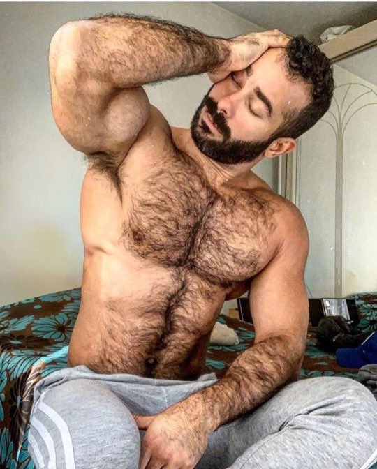 June 18  ???? #ILoveHairyMen #hairsome #hairychest #hairygay #hairyfan #scruff #beardedhomo #beard #hairymen