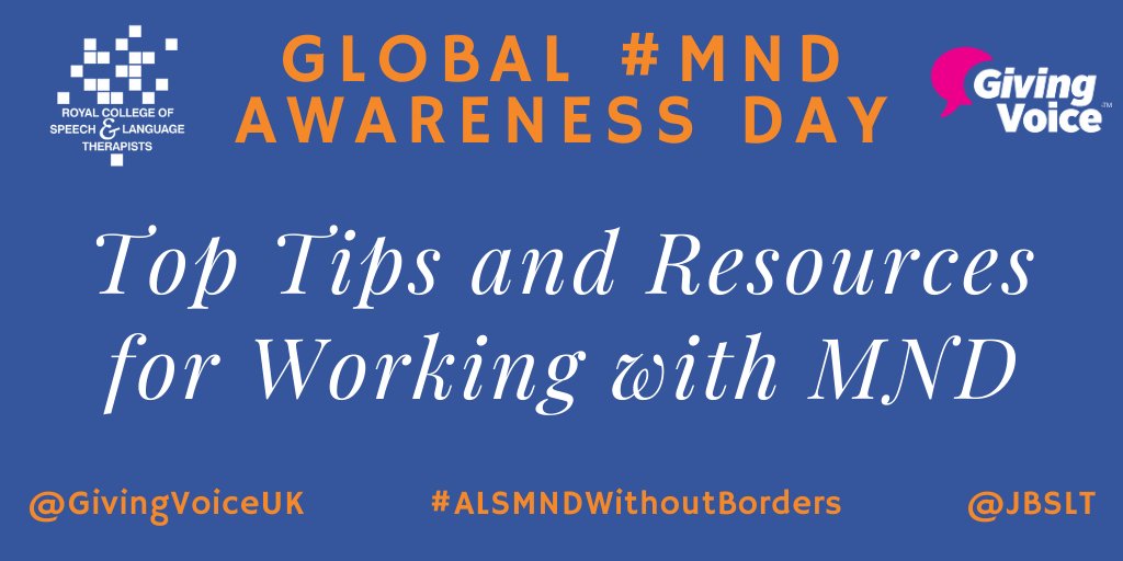 GivingVoiceUK's tweet photo. This @mndassoc link is my go to for anything related to AAC and voice banking. Matthew Hollis, Communication Aid Coordinator, is a great source of help and information about all things MND and AAC, including funding: https://t.co/D5gq7Fc9DC
#GlobalMNDAwarenessDay
#SLTMND https://t.co/8rdSExyF6z