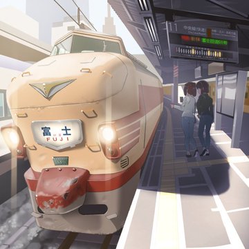 「あ!はい!ぼくっ!ぼく電車描けません!! 」|みすた亭のイラスト