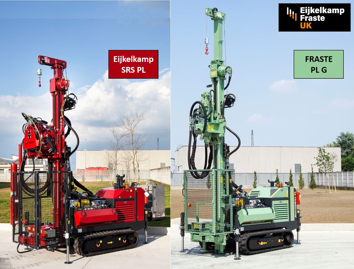 Yesterday, the small but mighty FRASTE SL. Today the slightly bigger and more powerful PL. That extra power allows Eijkelkamp to offer the rig with a Sonic Head. 
Many options available for both versions - Contact d.nevey@efrigs.co.uk
