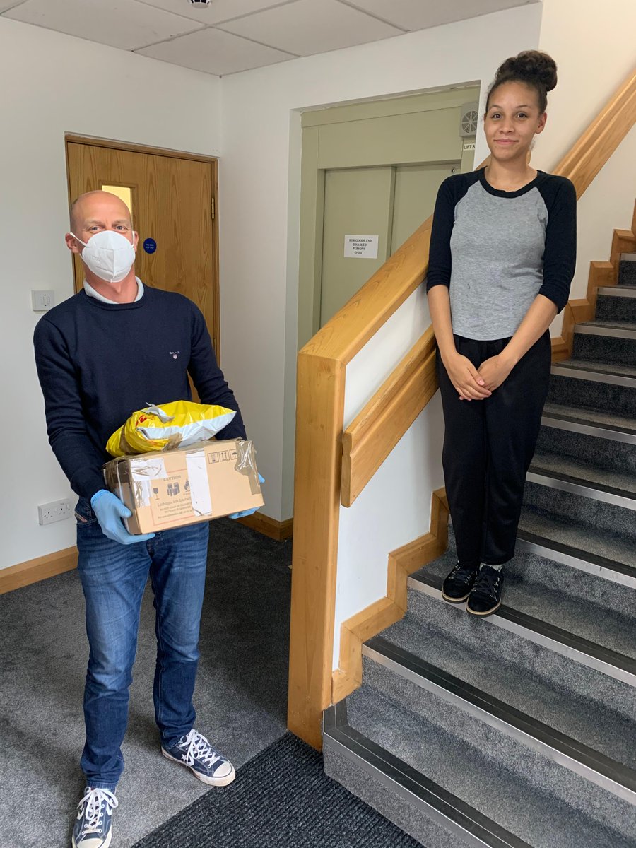 Scott has delivered a box of devices to the <a href="/Hill_Care_/">Hill Care</a> Head Office. Thanks to the devices you have all donated, care home residents may now be reunited with their families through video calls and telephone calls. Let's stay connected💙📱 #PhonesforPatients #NHS #Carehomes