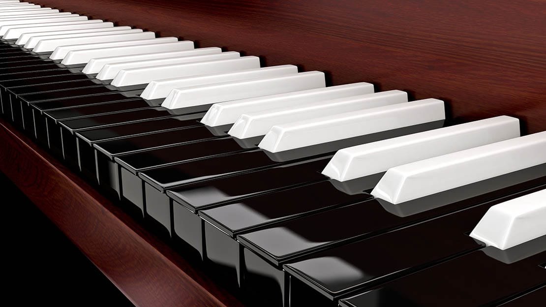 Клавиши белого рояля