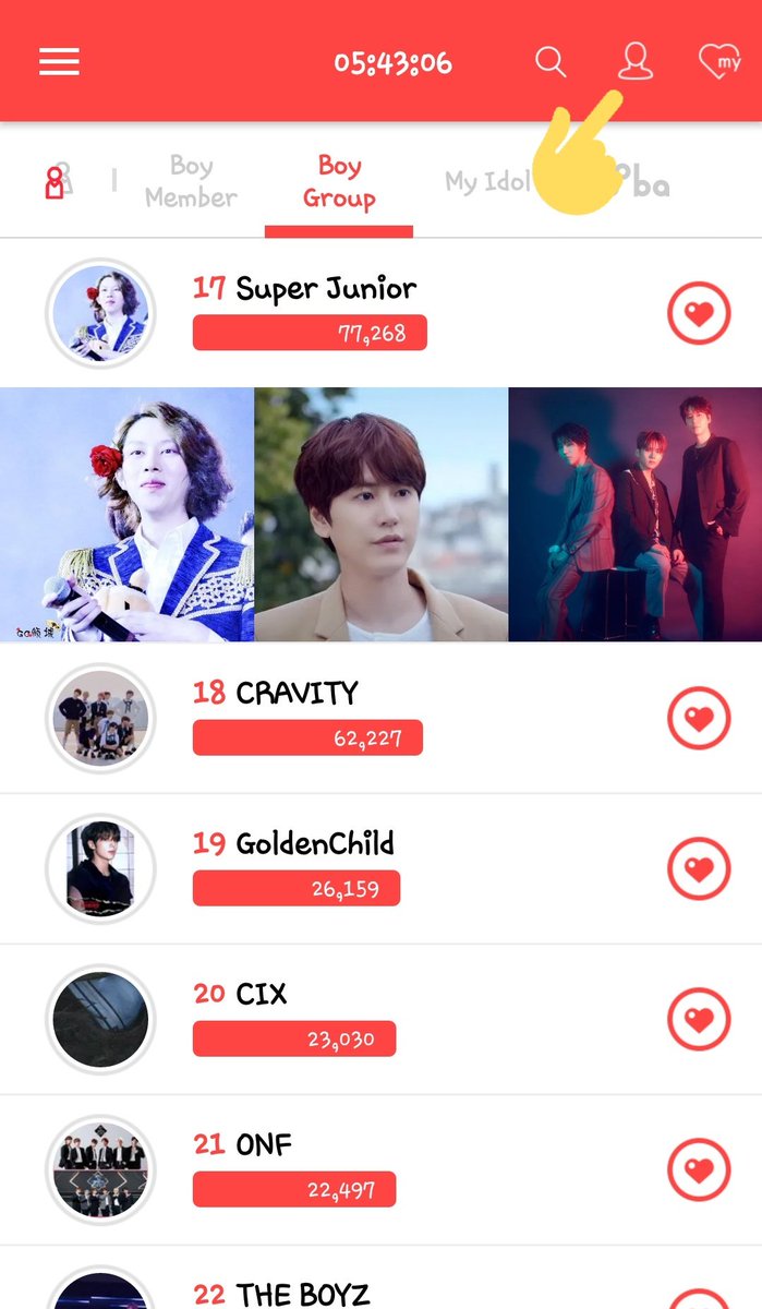 (Daily Heart)4. Give and receive a heart with a friend↳ Once every 10 mins, 3 times a day #SUPERJUNIOR    #슈퍼주니어  @SJofficial