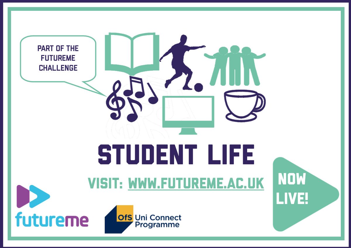 futureme_ne's tweet photo. ✴️New content✴️
This week we're exploring student life to help you with your challenge preparation. Studying for a HE qualification is about much more than scheduled classes. Find out more: https://t.co/aynfSGWSS5
#FutureMeChallenge https://t.co/qbRP3mPpFG