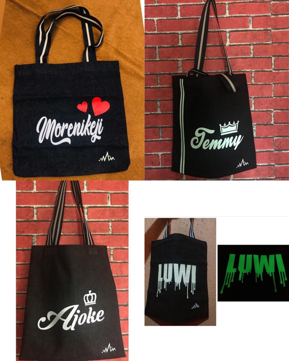 For the Pleasure of your viewing and potential of u copping a ToteBag or Drawstring to ascend your style!Here are some of our Fashion Statement making designsWe believe your Bag should be more than an accessory!Make a Statement! https://api.whatsapp.com/send?phone=2348097923439 #TwitterVoiceNote