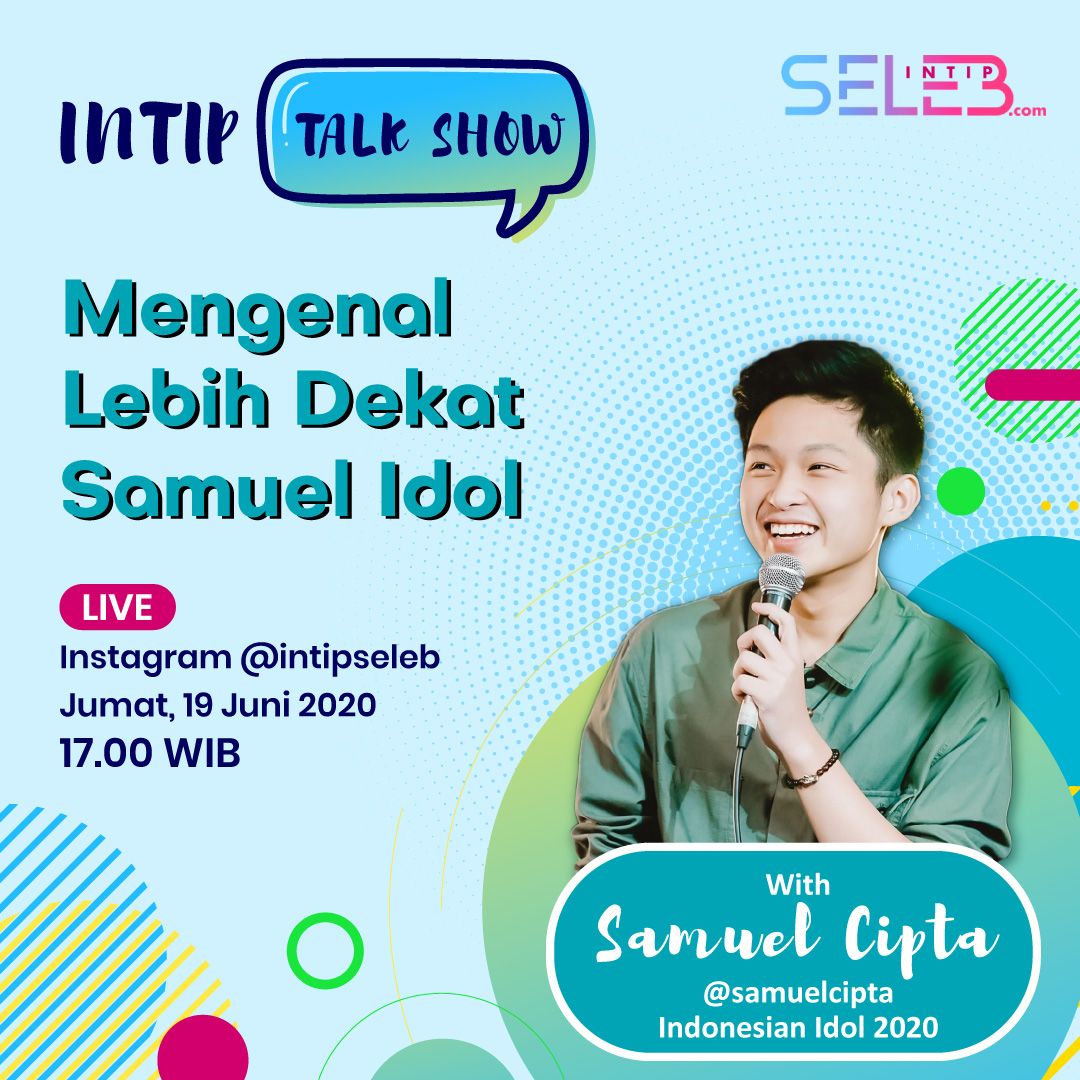 intipseleb's tweet image. Halo teman-teman IntipSeleb, Intip Talk Show balik lagi nih! Besok kita bakal LIVE di Instagram @intipseleb bareng sama Samuel Cipta @samuelcipta alias Samuel Idol. TOP 10 Indonesian Idol 2020.  Ayo sini fansnya Samuel kumpul semua! 
#IntipTalkShow #SamuelCipta