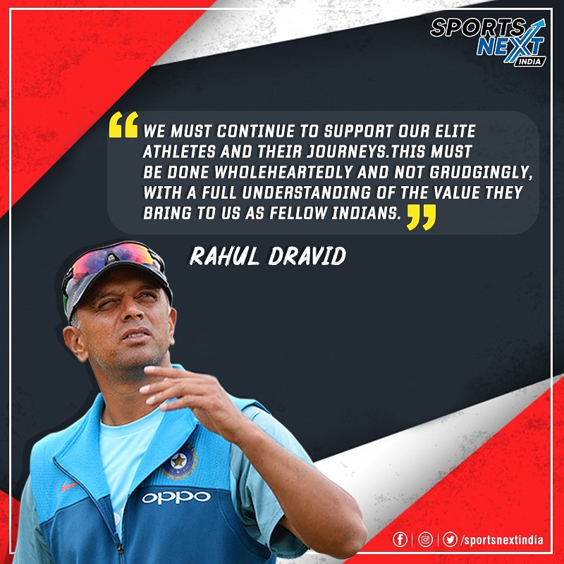 People should continue to support the journey of athletes, so they feel a sense of support when they are competing at international stage.
#tuesdayvibes #athletejourney #sportsmotivation #athletemotivation #athelete #rahuldravid #thewall #indiansports  #indianathletes #support