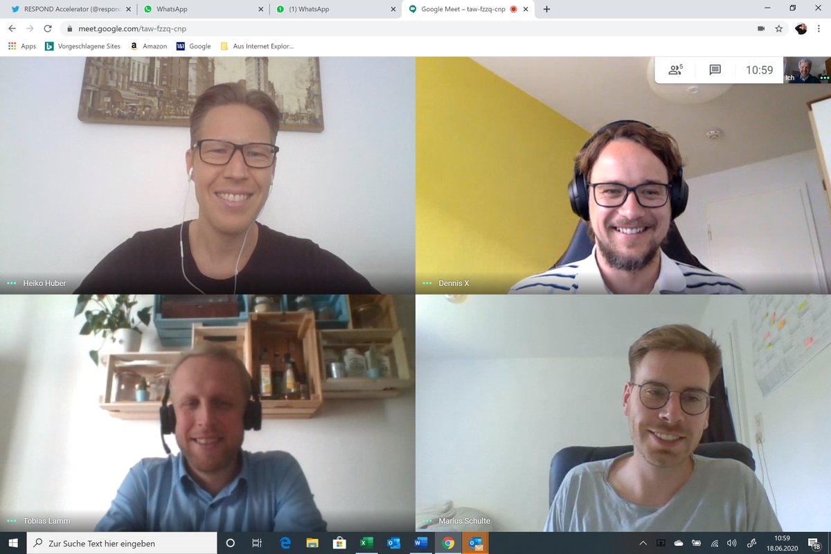 🥁<a href="/Zamdo/">wooji</a> pitching @TechFoundersMUC with Miki Yokoyama, Marius Schulte and <a href="/Heiko__Huber/">Heiko Huber</a> from the impact #accelerator #UnternehmerTUM #welovemunich 🥰#almamater #fingerscrossed