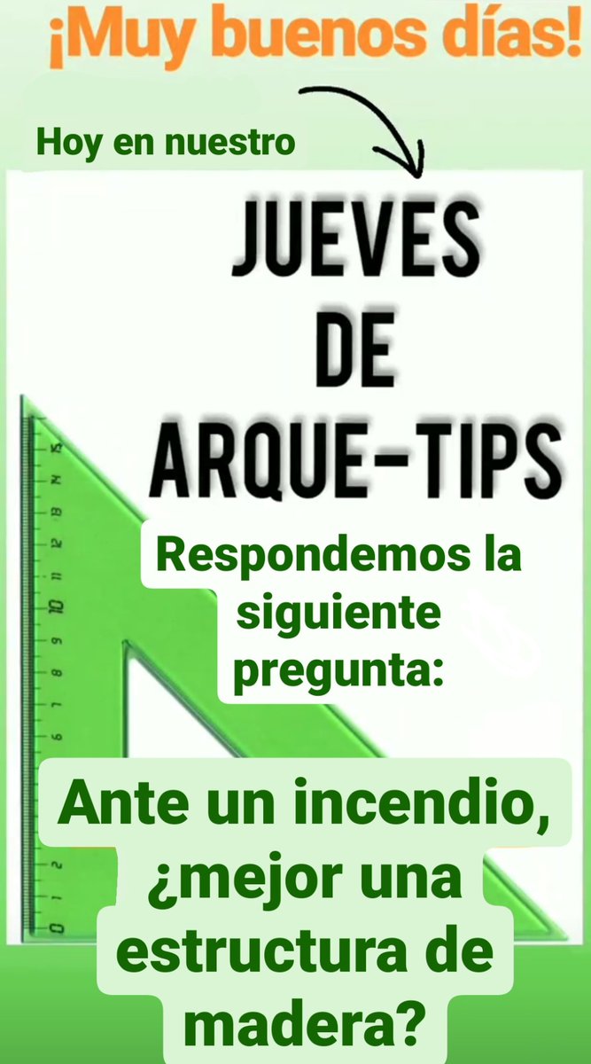 ¡Feliz jueves!
¡Ya podéis consultar nuestro #ArqueTips de hoy en Facebook e Instagram

Hoy respondemos a la pregunta: "Ante un incendio, ¿mejor una estructura de madera?" ⬇️⬇️

➡️instagram.com/stories/horizo…

¡Esperamos que os guste!
#horizontal #a2 #arquitectos  #JuevesDeArquitectura