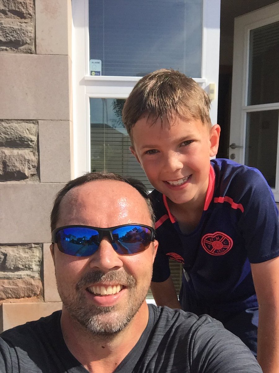 PaulCowie10's tweet photo. Great morning for a run with the wee man. Can’t keep up with him 😅☀️#inspired #motivated #keepupdad #healthylifestyle @dufcacademy https://t.co/rNpi63eYPG