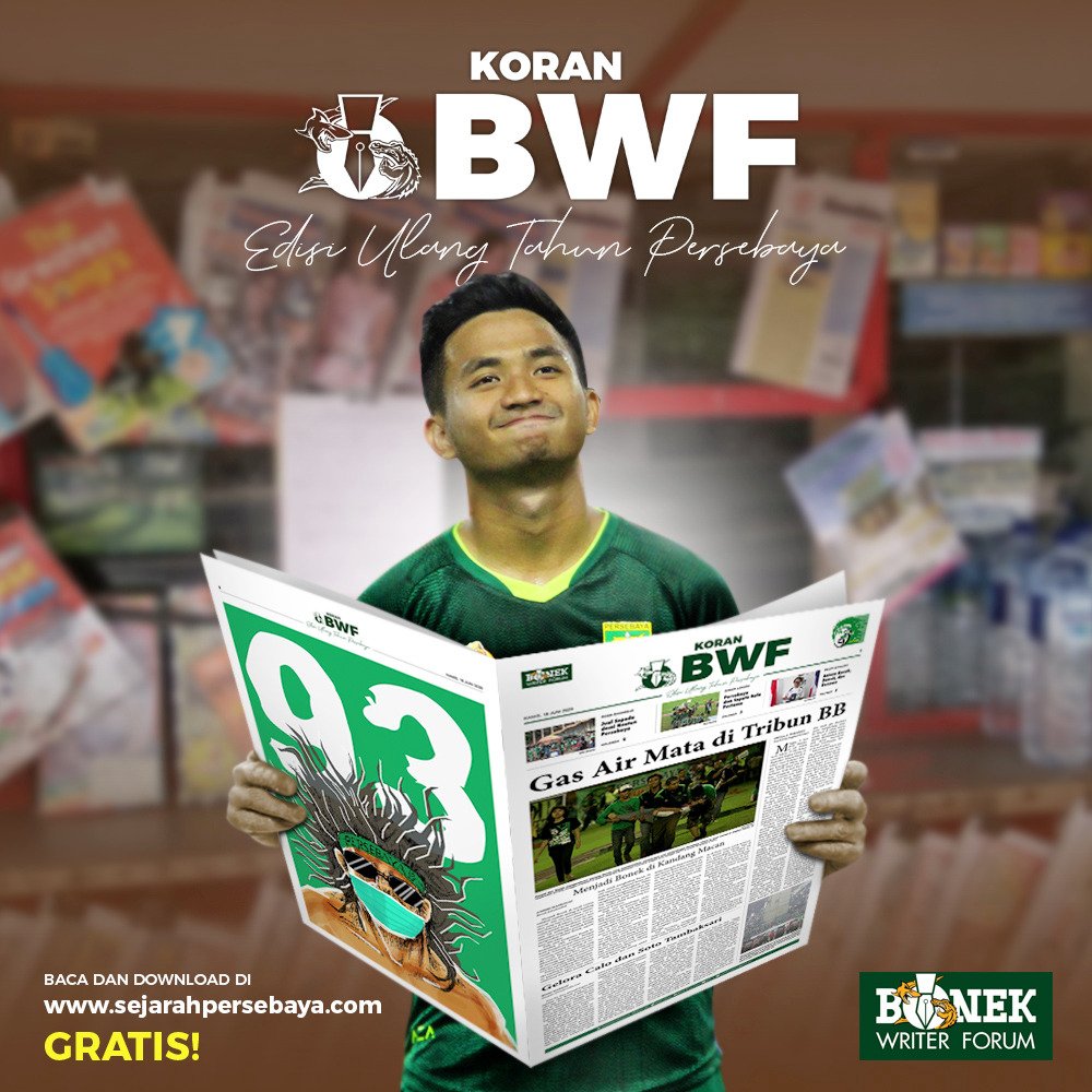 Yang sudah baca atau donlot Koran Digital , ada masukan buat kami ? #KAN93NPERSEBAYA