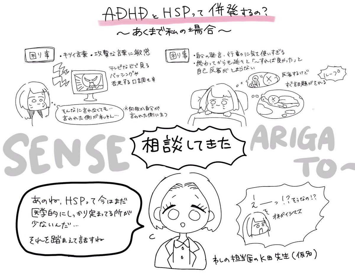 ADHDとHSPって併発するの?????
って疑問を先生に聞いてきたのでシェア!
〜あくまで私の話〜   先生ありがとう
#ADHD #HSP #ASD 