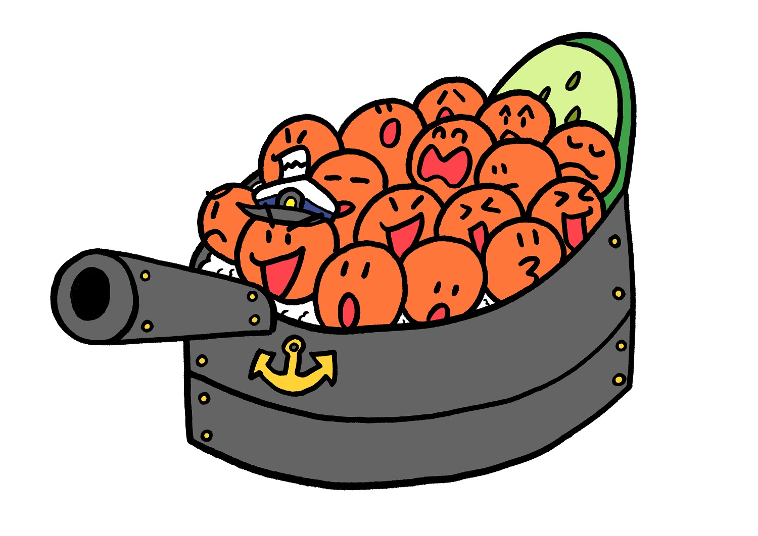 Twitter 上的 矢本マヒロ 今日のイラスト54 いくら軍艦 イラスト 絵 らくがき Illust Illustration Art 一日一絵 1日1絵 いくら イクラ 寿司 軍艦 T Co Em4otgus9z Twitter