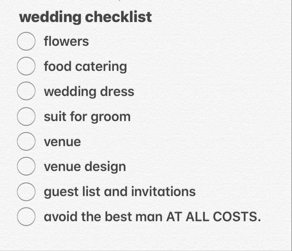[ 53 ] let the checklists commence 