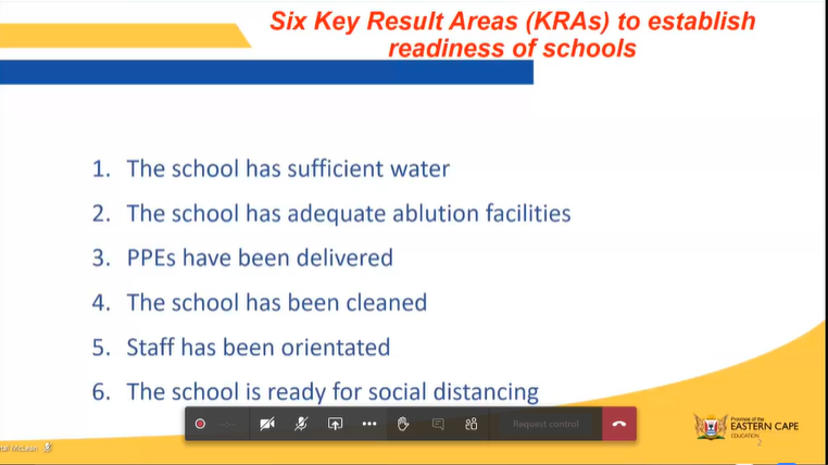 We have devised the following key areas to look at our schools in terms of readiness for Grades 7 and 12.