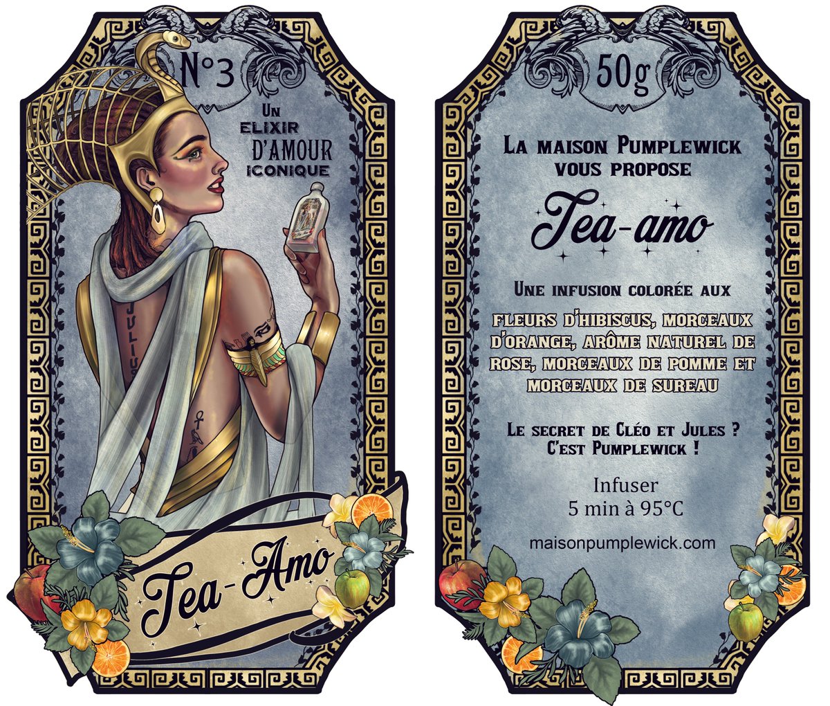 JulietteA59's tweet photo. I've created a new tag for @pumplewick 's new tea! Hope you like it ;)
#cleopatra #design #tagdesign #art #frenchartist #digitalart #tea #tealover https://t.co/igGCU21YeT